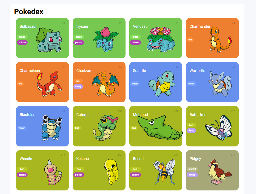Pokedex Web App